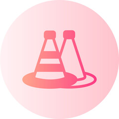Traffic Cone gradient icon