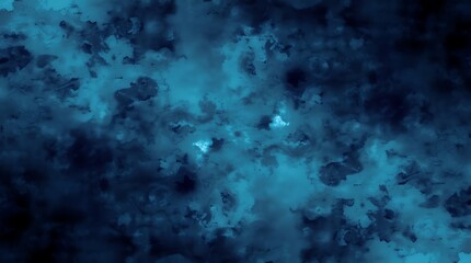 Fototapeta premium Dark Teal Abstract Texture: Moody Ink Wash Background