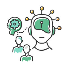 multi agent ai icon, multi agent ai vector illustration-simple illustration of multi agent ai, perfect for multi agent ai logos and icons