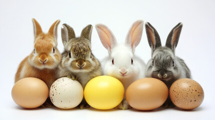 Spring Animal Symbols Bunnies/rabbits - Symbols of fertility and new life (widely seen during Easter). Chicks and eggs - New life hatching; eggs also represent fertility and potential.