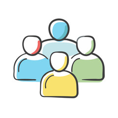 participants icon, participants vector illustration-simple illustration of participants, perfect for participants logos and icons