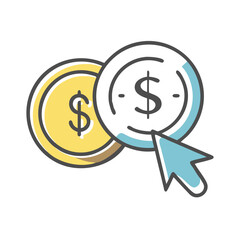 Fototapeta premium pay per click ppc icon, pay per click ppc vector illustration-simple illustration of pay per click ppc, perfect for pay per click ppc logos and icons