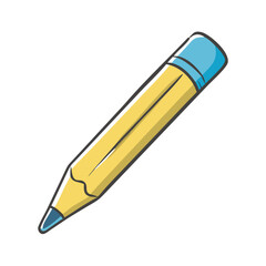 pencil icon, pencil vector illustration-simple illustration of pencil, perfect for pencil logos and icons