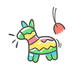 pi ata icon, pi ata vector illustration-simple illustration of pi ata, perfect for pi ata logos and icons