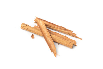 Broken Ceylon Cinnamon Isolated, Cinnamomum Verum Bark, Zeylanicum, Real Cinnamon Sticks