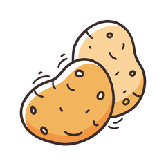 potato icon, potato vector illustration-simple illustration of potato, perfect for potato logos and icons