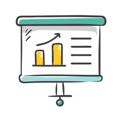 presentation screen icon, presentation screen vector illustration-simple illustration of presentation screen, perfect for presentation screen logos and icons