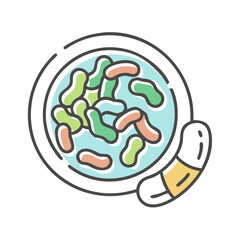 probiotics icon, probiotics vector illustration-simple illustration of probiotics, perfect for probiotics logos and icons