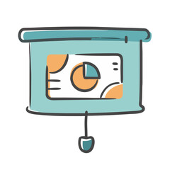 presentation slide icon, presentation slide vector illustration-simple illustration of presentation slide, perfect for presentation slide logos and icons