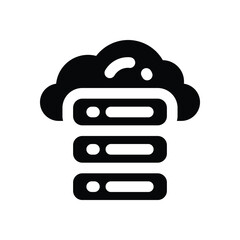 big data glyph icon. Strong and solid vector icon for websites, mobile interfaces, presentations, and visual branding. High quality and easy to edit.