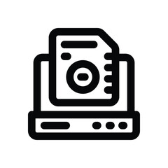 storage line icon. Clean and minimalist vector icon for websites, mobile apps, presentations, and logos. Fully scalable and customizable for any project.