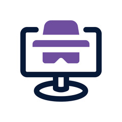 anonymous dual tone icon. Sleek and modern vector icon for websites, mobile apps, marketing materials, and corporate design. Fully scalable and ready to use.