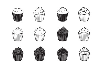 Minimal Muffin Drawing for Packaging