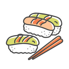 sushi icon, sushi vector illustration-simple illustration of sushi, perfect for sushi logos and icons