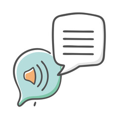text to speech icon, text to speech vector illustration-simple illustration of text to speech, perfect for text to speech logos and icons