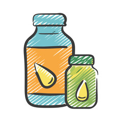 vitamin bottle icon, vitamin bottle vector illustration-simple illustration of vitamin bottle, perfect for vitamin bottle logos and icons