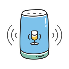 voice assistant icon, voice assistant vector illustration-simple illustration of voice assistant, perfect for voice assistant logos and icons