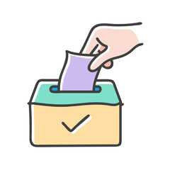voting icon, voting vector illustration-simple illustration of voting, perfect for voting logos and icons