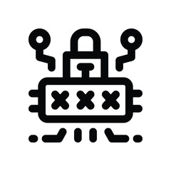 password line icon. Clean and minimalist vector icon for websites, mobile apps, presentations, and logos. Fully scalable and customizable for any project.