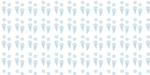 gris seamless pattern with rabbit footprints for wrapping, textile, wallpaper and other. animal footprints background.