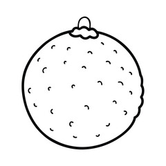 christmas ball isolated on white