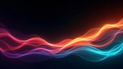 Abstract Colorful Wave Design Background