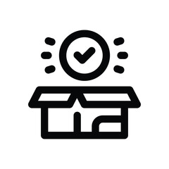 new product line icon. Clean and minimalist vector icon for websites, mobile apps, presentations, and logos. Fully scalable and customizable for any project.
