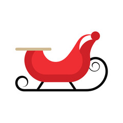 santa claus on sledge