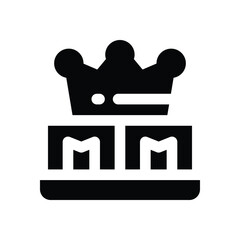 premium quality glyph icon. Strong and solid vector icon for websites, mobile interfaces, presentations, and visual branding. High quality and easy to edit.