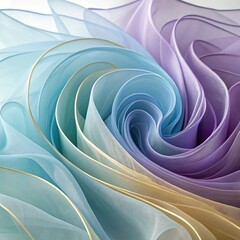 Swirling Pastel Chiffon Textures