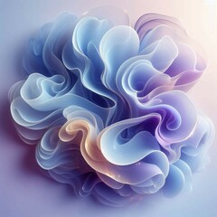 Soft Gradient Abstract Flowing Shapes Background