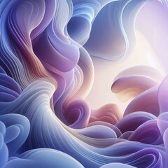 Soft Gradient Abstract Flowing Shapes Background