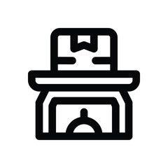 scale line icon. Clean and minimalist vector icon for websites, mobile apps, presentations, and logos. Fully scalable and customizable for any project.