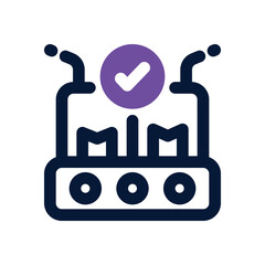 approve dual tone icon. Sleek and modern vector icon for websites, mobile apps, marketing materials, and corporate design. Fully scalable and ready to use.