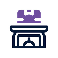 scale dual tone icon. Sleek and modern vector icon for websites, mobile apps, marketing materials, and corporate design. Fully scalable and ready to use.