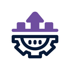 improvement dual tone icon. Sleek and modern vector icon for websites, mobile apps, marketing materials, and corporate design. Fully scalable and ready to use.