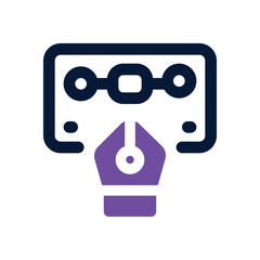 ux design dual tone icon. Sleek and modern vector icon for websites, mobile apps, marketing materials, and corporate design. Fully scalable and ready to use.