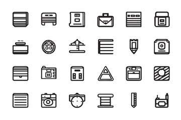 Minimalist Party Hat 2D Line Art