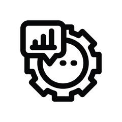 optimization line icon. Clean and minimalist vector icon for websites, mobile apps, presentations, and logos. Fully scalable and customizable for any project.