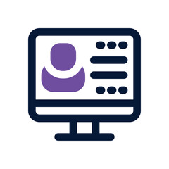 user dual tone icon. Sleek and modern vector icon for websites, mobile apps, marketing materials, and corporate design. Fully scalable and ready to use.