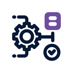 management dual tone icon. Sleek and modern vector icon for websites, mobile apps, marketing materials, and corporate design. Fully scalable and ready to use.