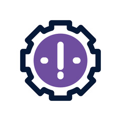 problem dual tone icon. Sleek and modern vector icon for websites, mobile apps, marketing materials, and corporate design. Fully scalable and ready to use.