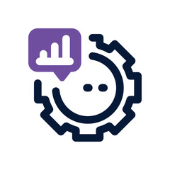 optimization dual tone icon. Sleek and modern vector icon for websites, mobile apps, marketing materials, and corporate design. Fully scalable and ready to use.