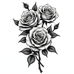 Black & Grey Tattoo Design 
