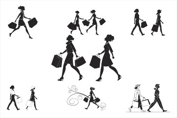 Fototapeta premium women-carrying