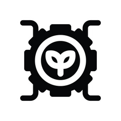 farming machine glyph icon. Strong and solid vector icon for websites, mobile interfaces, presentations, and visual branding. High quality and easy to edit.