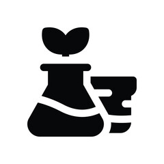 biotechnology glyph icon. Strong and solid vector icon for websites, mobile interfaces, presentations, and visual branding. High quality and easy to edit.