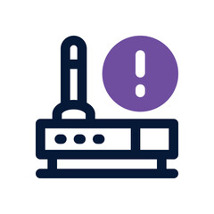 router dual tone icon. Sleek and modern vector icon for websites, mobile apps, marketing materials, and corporate design. Fully scalable and ready to use.