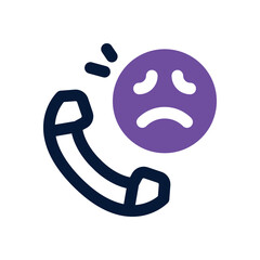 complaint call dual tone icon. Sleek and modern vector icon for websites, mobile apps, marketing materials, and corporate design. Fully scalable and ready to use.