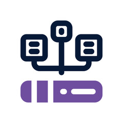 data storage dual tone icon. Sleek and modern vector icon for websites, mobile apps, marketing materials, and corporate design. Fully scalable and ready to use.